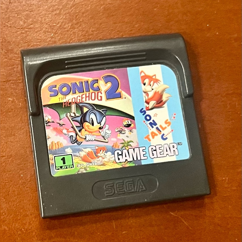 Sonic the Hedgehog 2 – Sega Game Gear Cartridge